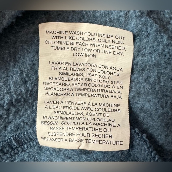 Men's Wrangler 1/4 Zip Sweater Fleece 2XL Blue Long Sleeve Fall Winter Outerwear - Picture 7 of 7